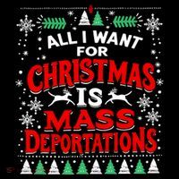 All I Want For Christmas Is Mass Deportation City Backpack