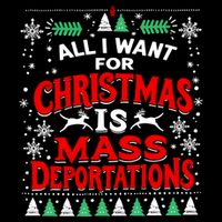 All I Want For Christmas Is Mass Deportation 16 in Basic Backpack