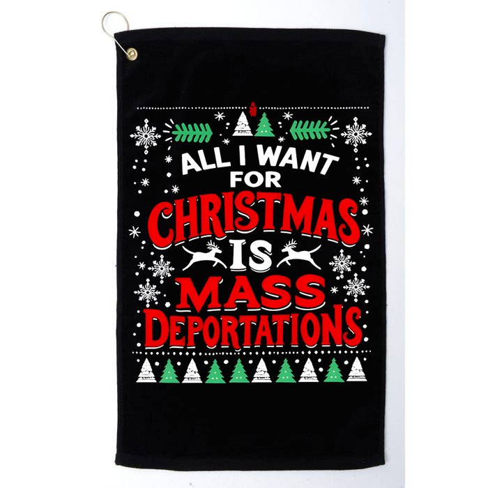All I Want For Christmas Is Mass Deportation Golf Towel