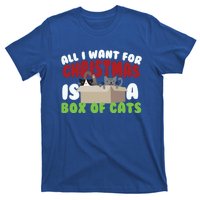 All I Want For Christmas Is A Box Of Cats Gift T-Shirt