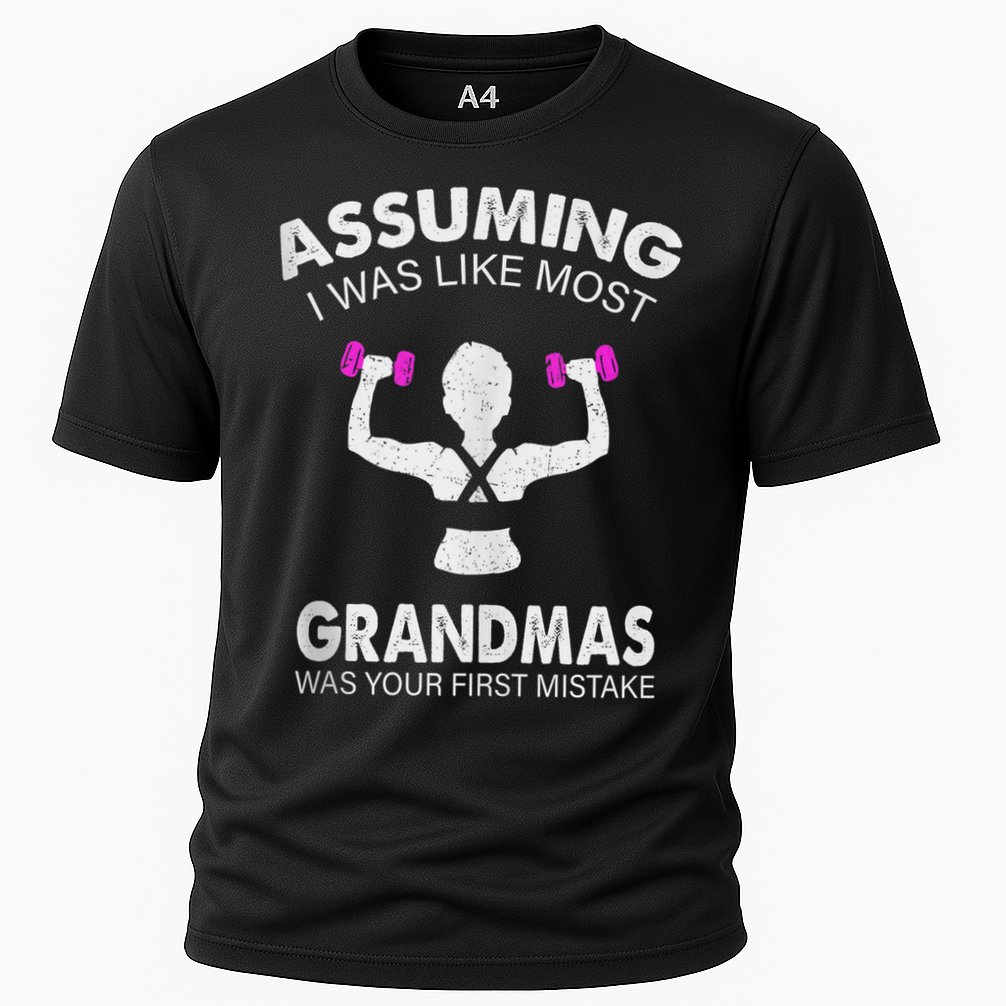 Assuming I Was Like Most Grandmas Workout Fitness Grandma Cooling Performance Crew T-Shirt