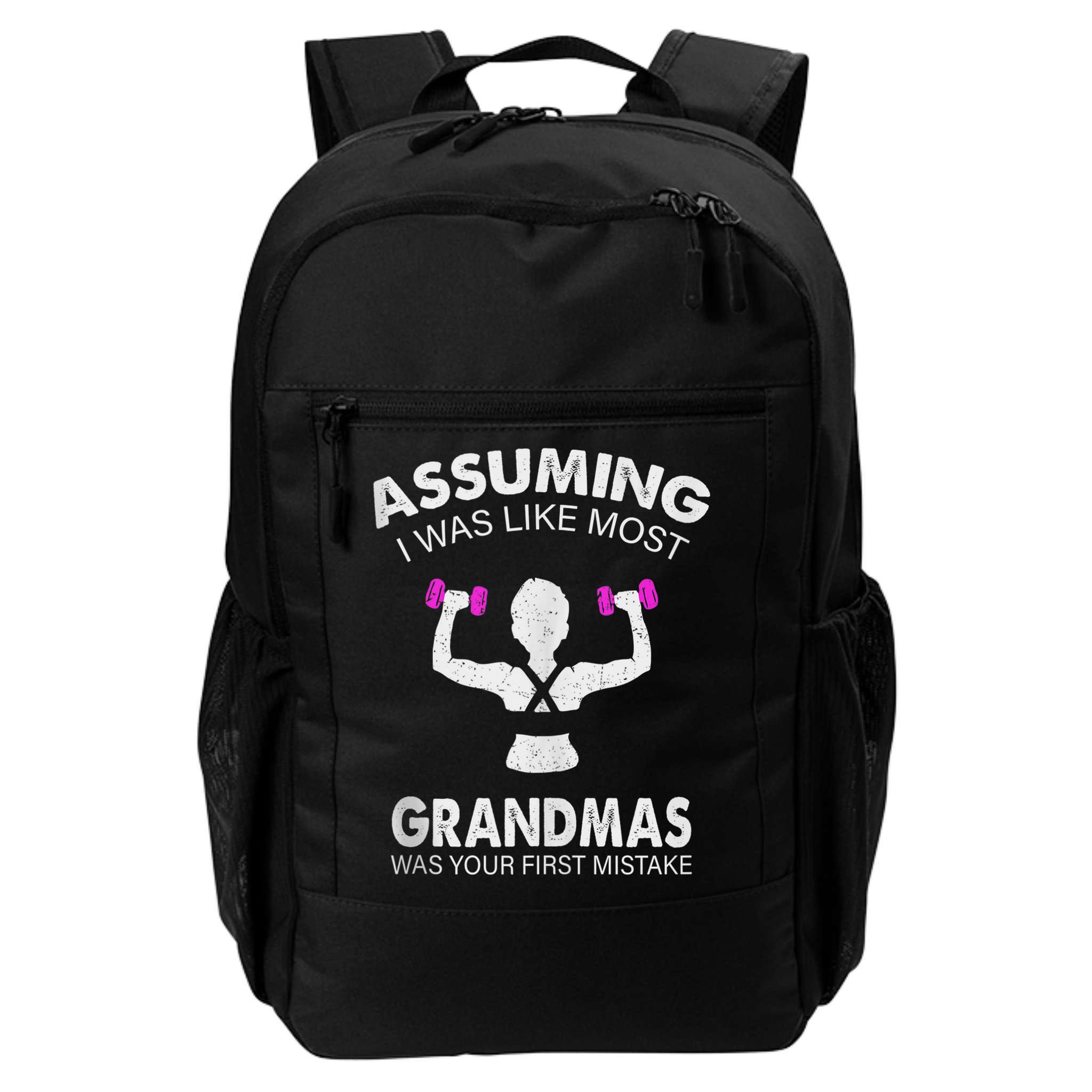 Assuming I Was Like Most Grandmas Workout Fitness Grandma Backpack