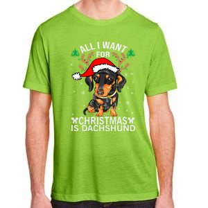 All I Want For Christmas Is More Dog Dachshund Christmas Funny Gift Adult ChromaSoft Performance T-Shirt