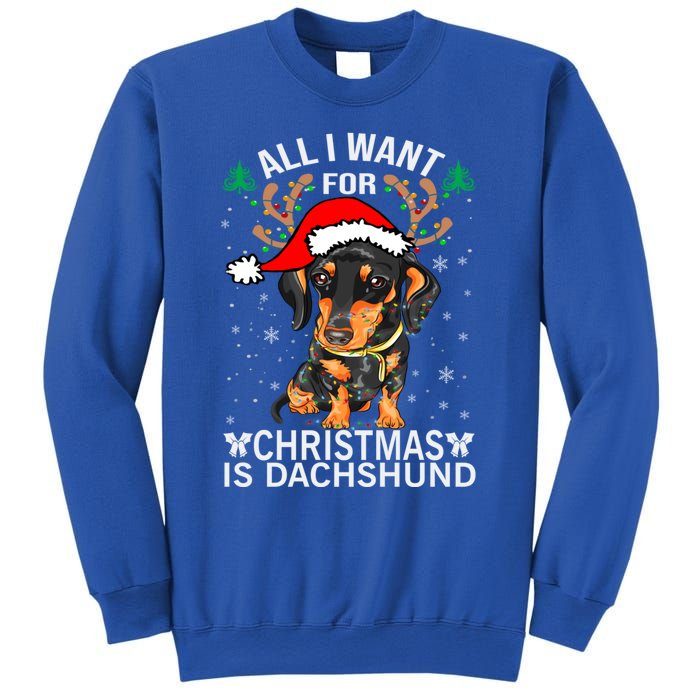 All I Want For Christmas Is More Dog Dachshund Christmas Funny Gift Sweatshirt