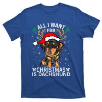 All I Want For Christmas Is More Dog Dachshund Christmas Funny Gift T-Shirt