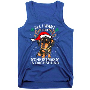 All I Want For Christmas Is More Dog Dachshund Christmas Funny Gift Tank Top