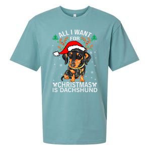 All I Want For Christmas Is More Dog Dachshund Christmas Funny Gift Sueded Cloud Jersey T-Shirt