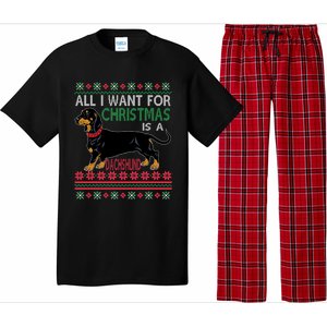 All I Want For Christmas Is A Dachshund Gift Pajama Set