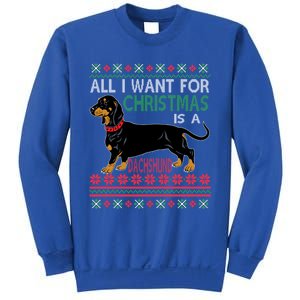 All I Want For Christmas Is A Dachshund Gift Sweatshirt