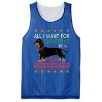 All I Want For Christmas Is A Dachshund Gift Mesh Reversible Basketball Jersey Tank