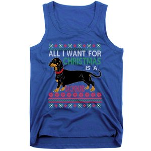 All I Want For Christmas Is A Dachshund Gift Tank Top