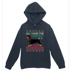 All I Want For Christmas Is A Dachshund Gift Urban Pullover Hoodie