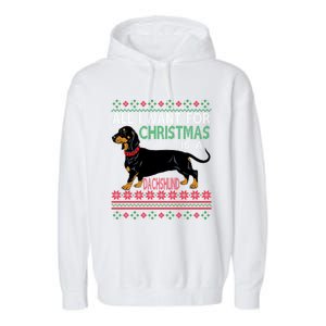 All I Want For Christmas Is A Dachshund Gift Garment-Dyed Fleece Hoodie