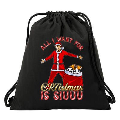 All I Want For Christmas Is Siuuu Funny Meaningful Gift Meaningful Gift Drawstring Bag
