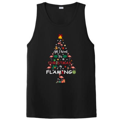 All I Want For Christmas Is Flamingo Funny Flamingo Lovers Gift PosiCharge Competitor Tank