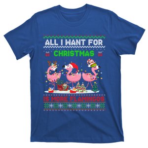 All I Want For Christmas Is More Flamingos Ugly Sweater Xmas Gift T-Shirt