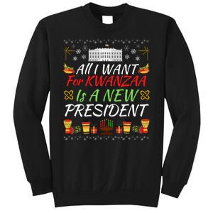 All I Want For Kwanzaa Is A New President Funny Kwanzaa Funny New President Sweatshirt