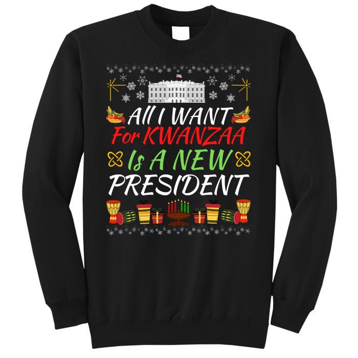 All I Want For Kwanzaa Is A New President Funny Kwanzaa Funny New President Sweatshirt