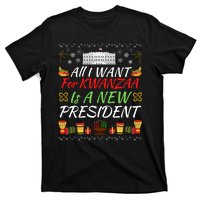 All I Want For Kwanzaa Is A New President Funny Kwanzaa Funny New President T-Shirt