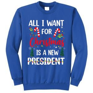 All I Want For Christmas Is A New President Xmas Pajama Funny Gift Sweatshirt