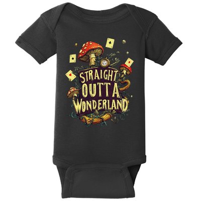 Alice In Wonderland Fantasy World Novel Adventures  Baby Bodysuit