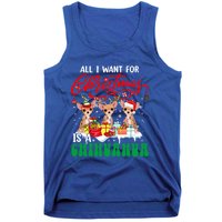 All I Want For Xmas Is A Chihuahua Three Santa Reindeer Dogs Cool Gift Tank Top