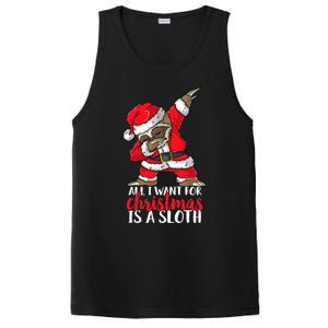 All I Want For Christmas Sloth Merry Slothmas Pajama Funny Gift PosiCharge Competitor Tank