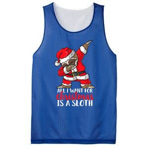 All I Want For Christmas Sloth Merry Slothmas Pajama Funny Gift Mesh Reversible Basketball Jersey Tank