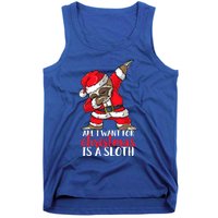 All I Want For Christmas Sloth Merry Slothmas Pajama Funny Gift Tank Top