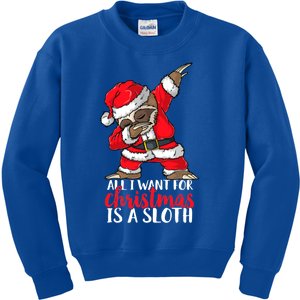 All I Want For Christmas Sloth Merry Slothmas Pajama Funny Gift Kids Sweatshirt