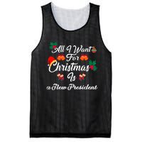 All I Want For Christmas Is New President Mesh Reversible Basketball Jersey Tank