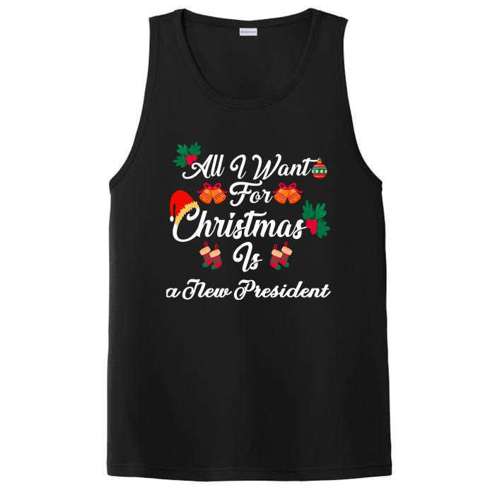 All I Want For Christmas Is New President PosiCharge Competitor Tank