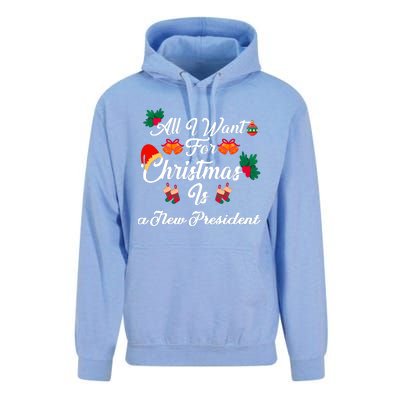 All I Want For Christmas Is New President Unisex Surf Hoodie