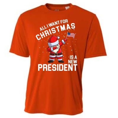 All I Want For Christmas Is A New President Cooling Performance Crew T-Shirt