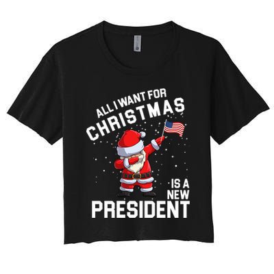 All I Want For Christmas Is A New President Crop Top