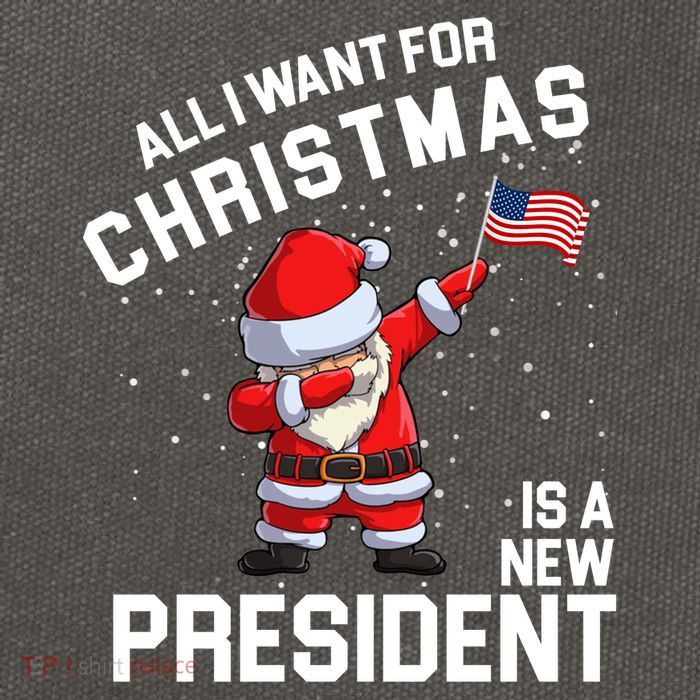 All I Want For Christmas Is A New President Cotton Canvas Backpack