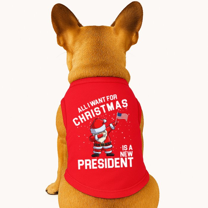 All I Want For Christmas Is A New President Doggie Tank
