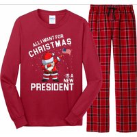 All I Want For Christmas Is A New President Long Sleeve Pajama Set