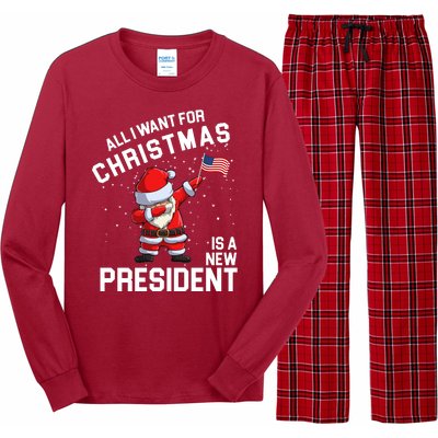 All I Want For Christmas Is A New President Long Sleeve Pajama Set