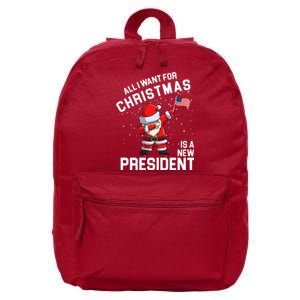 All I Want For Christmas Is A New President 16 in Basic Backpack