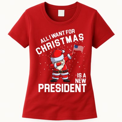 All I Want For Christmas Is A New President Womens T-Shirt