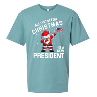 All I Want For Christmas Is A New President Sueded Cloud Jersey T-Shirt