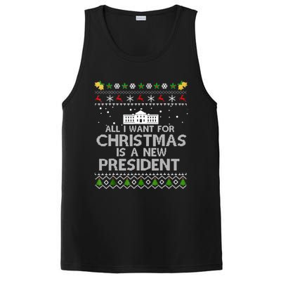 All I Want For Christmas Is A New President Xmas Pajama Cute Gift PosiCharge Competitor Tank