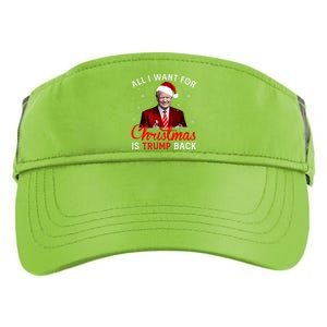 All I Want For Christmas Is Trump Back And New President  Adult Drive Performance Visor