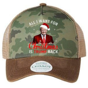 All I Want For Christmas Is Trump Back And New President  Legacy Tie Dye Trucker Hat