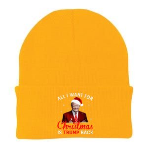 All I Want For Christmas Is Trump Back And New President  Knit Cap Winter Beanie