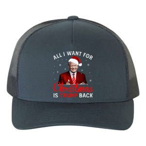 All I Want For Christmas Is Trump Back And New President  Yupoong Adult 5-Panel Trucker Hat