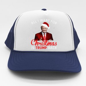 All I Want For Christmas Is Trump Back And New President  Trucker Hat