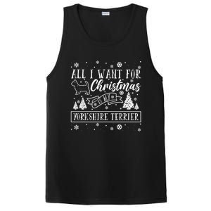 All I Want For Christmas Is My Yorkshire Terrier Funny Xmas Gift PosiCharge Competitor Tank