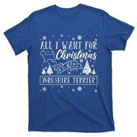 All I Want For Christmas Is My Yorkshire Terrier Funny Xmas Gift T-Shirt